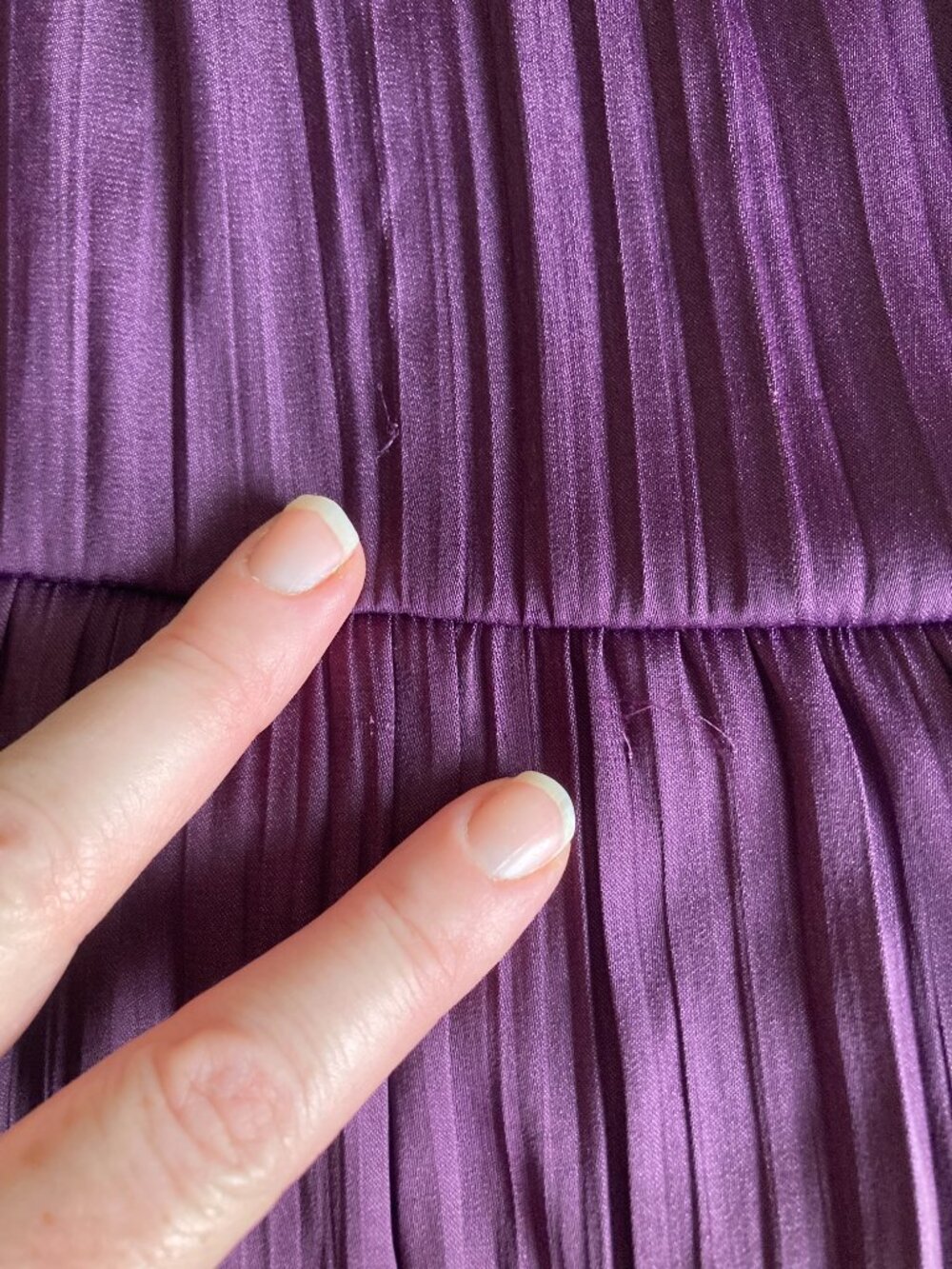 Anthropologie Somerset Satin Maxi Dress, M, Deep Plum - Picture 8 of 10